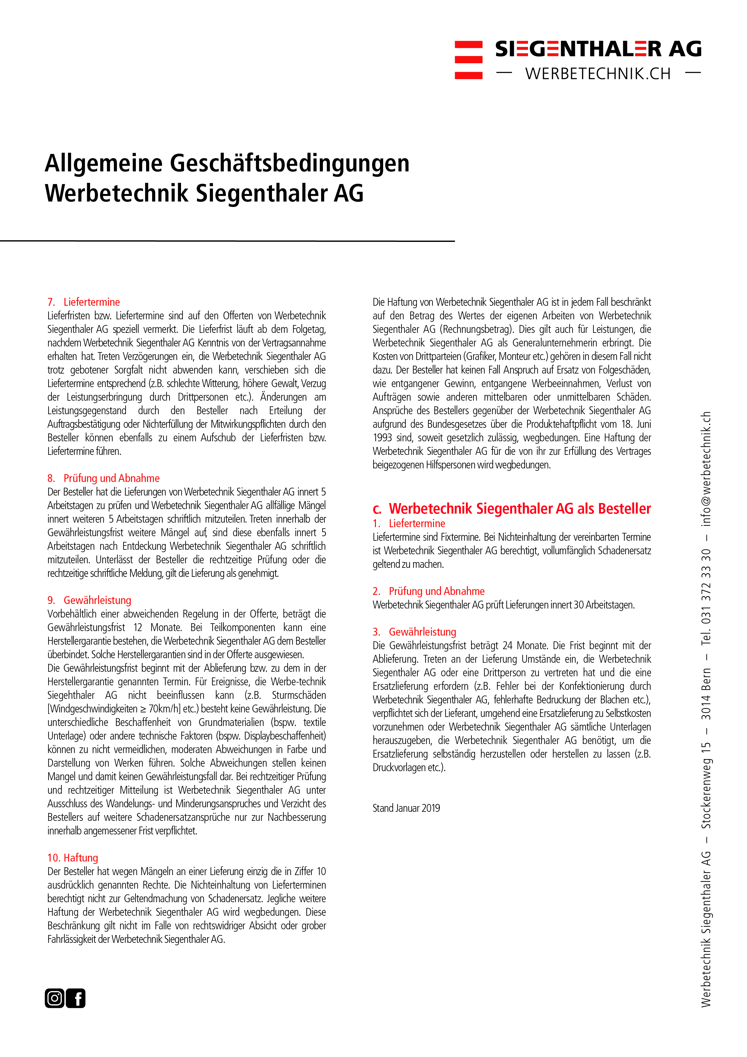 Allgemeine Geschäftsbedingungen – Seite 2